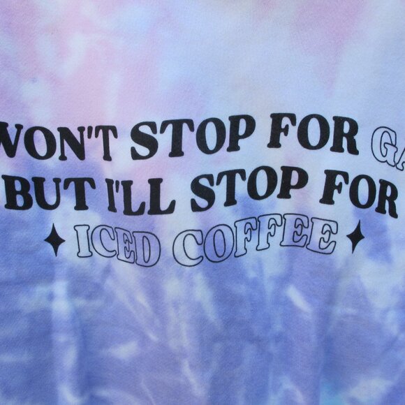 NWT Iced Coffee Graphic Print Sweatshirt - S - Picture 3 of 9